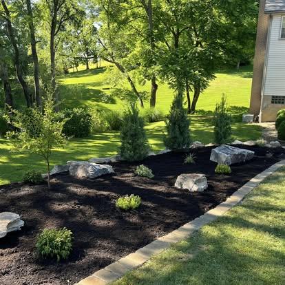 Patio stone layout in progress