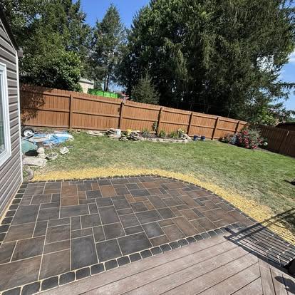 Walkway and grade work