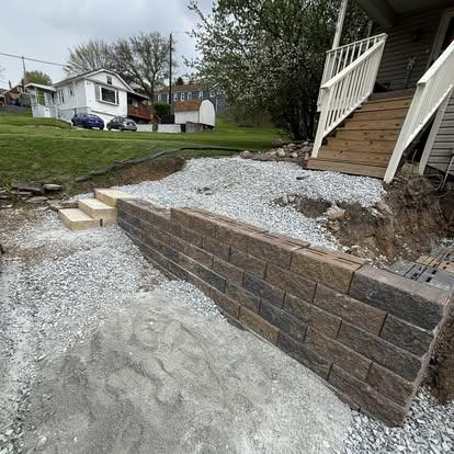 Hardscape tied to overall layout